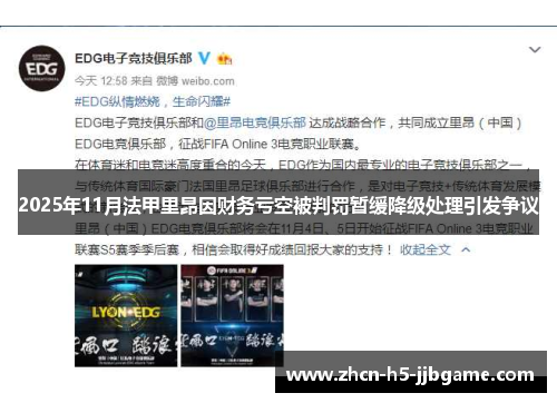 2025年11月法甲里昂因财务亏空被判罚暂缓降级处理引发争议 2025年11月法甲里昂因财务亏空被判罚暂缓降级处理引发争议